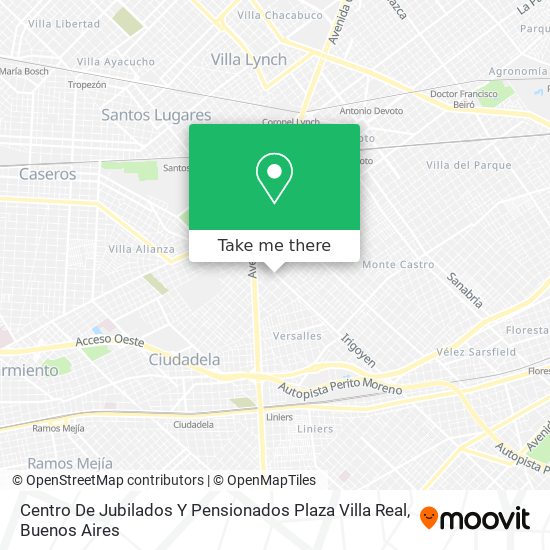 Mapa de Centro De Jubilados Y Pensionados Plaza Villa Real