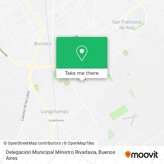 Mapa de Delegación Municipal Ministro Rivadavia