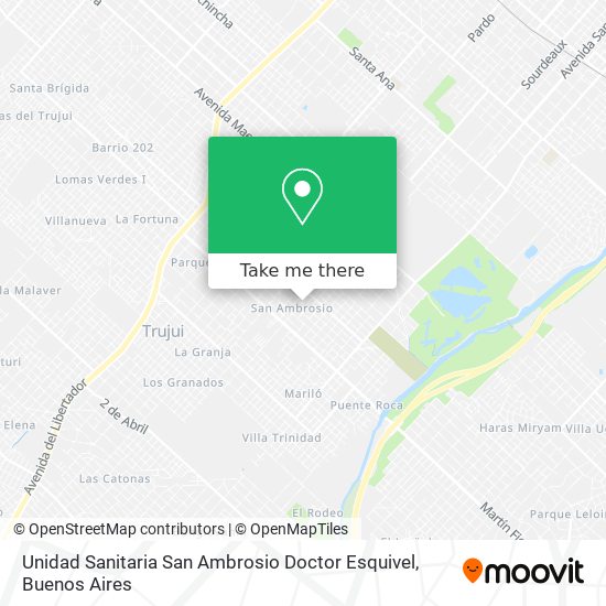 Unidad Sanitaria San Ambrosio Doctor Esquivel map