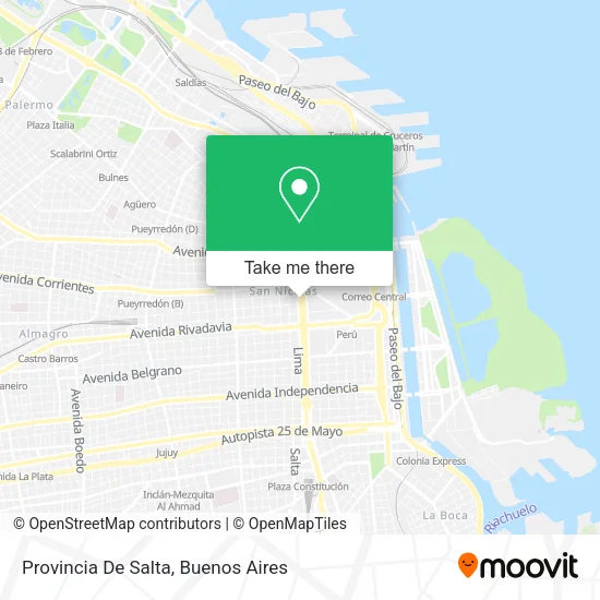 Provincia De Salta map