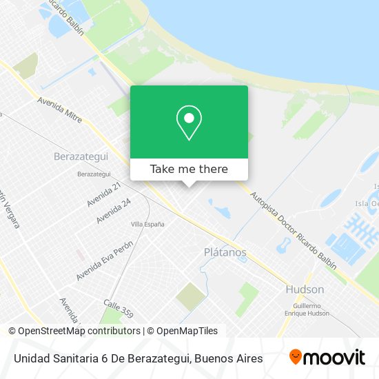 Unidad Sanitaria 6 De Berazategui map