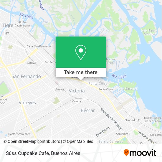 Sûss Cupcake Café map