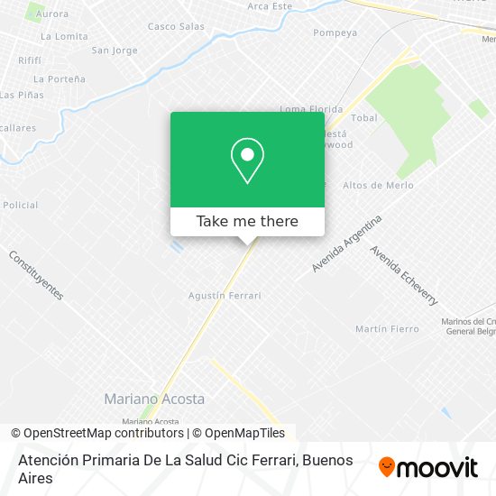 Atención Primaria De La Salud Cic Ferrari map