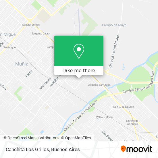 Canchita Los Grillos map