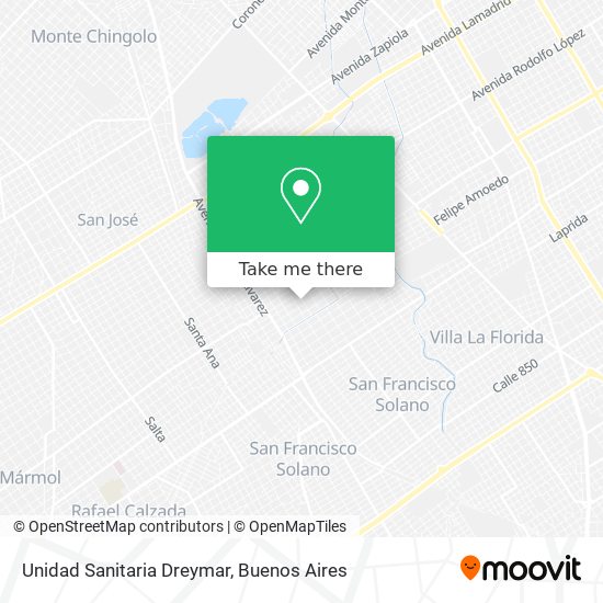 Mapa de Unidad Sanitaria Dreymar
