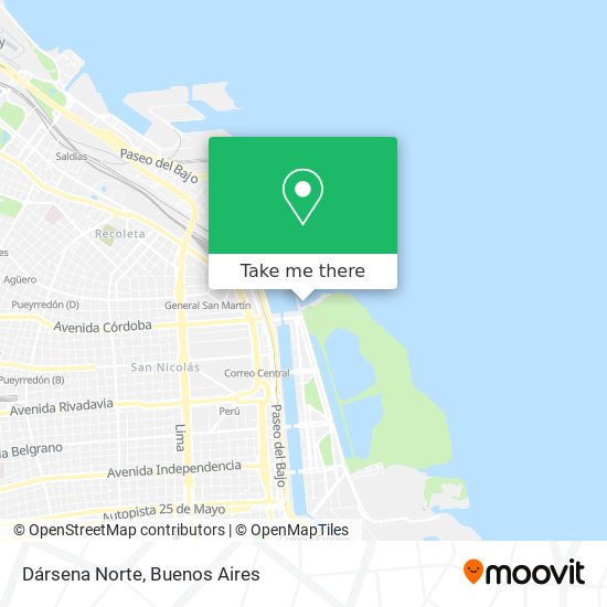 Dársena Norte map