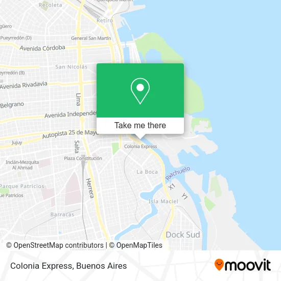 Mapa de Colonia Express