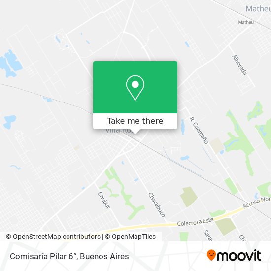 Mapa de Comisaría Pilar 6°