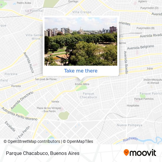 Parque Chacabuco map