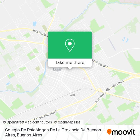 Colegio De Psicólogos De La Provincia De Buenos Aires map