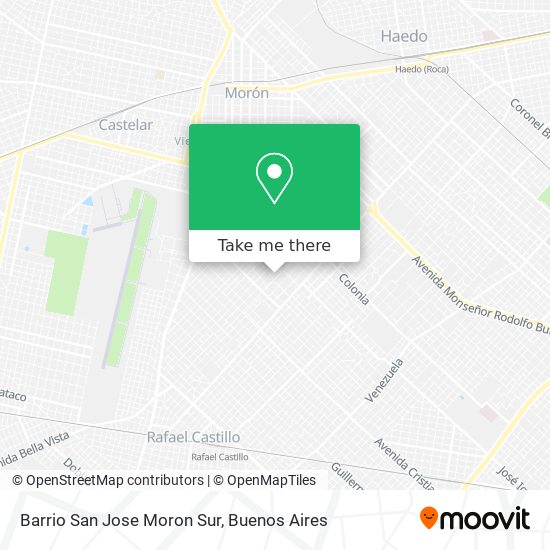 Barrio San Jose Moron Sur map