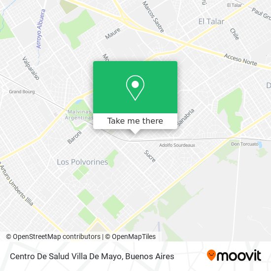 Mapa de Centro De Salud Villa De Mayo