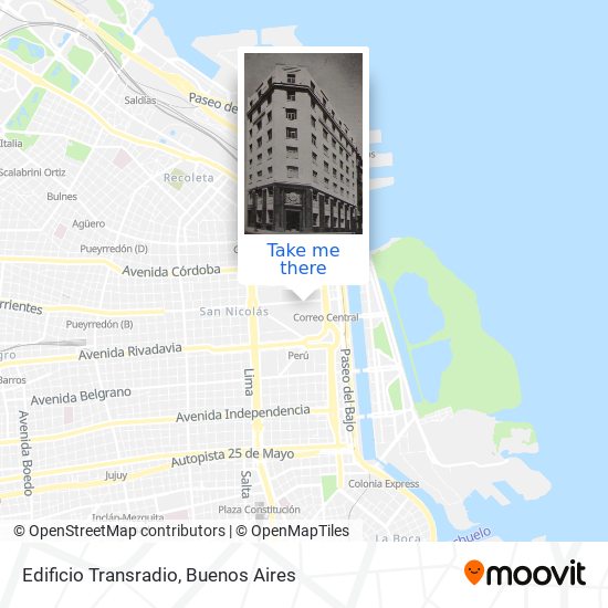 Edificio Transradio map