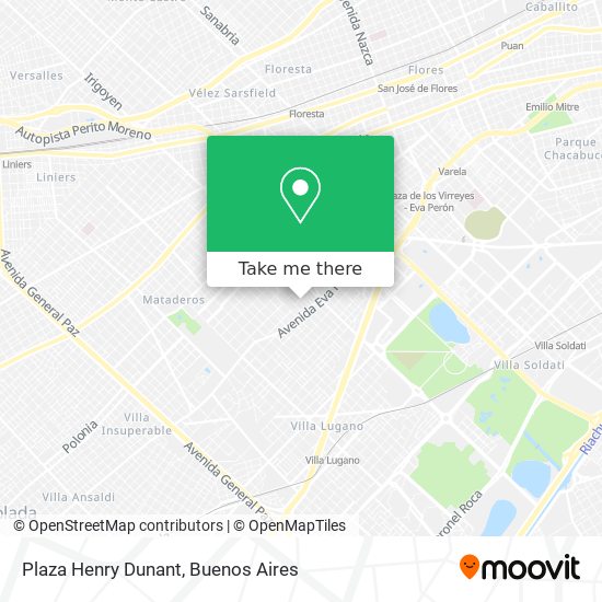 Mapa de Plaza Henry Dunant