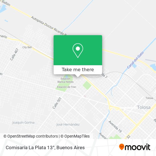 Comisaría La Plata 13° map