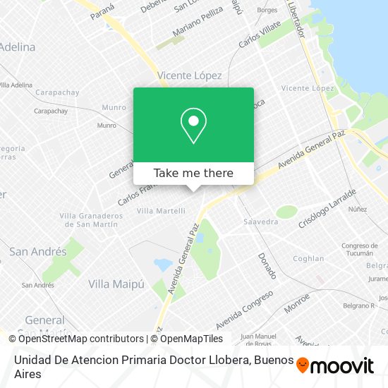 Mapa de Unidad De Atencion Primaria Doctor Llobera