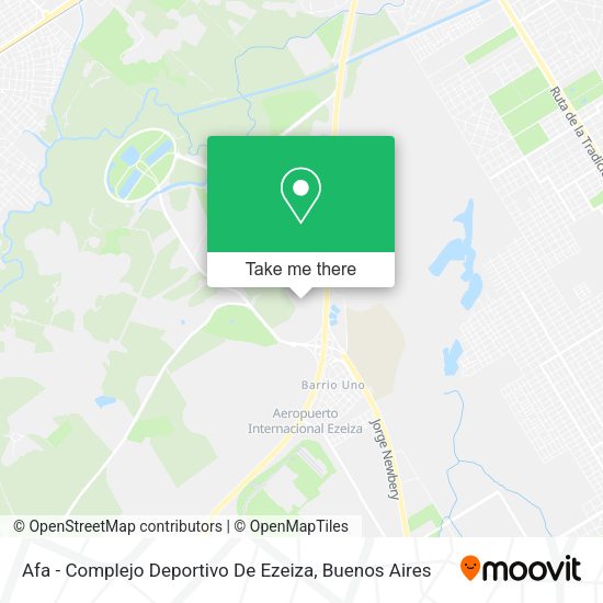 Afa - Complejo Deportivo De Ezeiza map