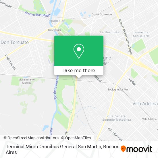 Terminal Micro Ómnibus General San Martín map