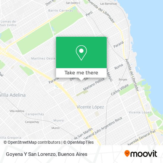 Goyena Y San Lorenzo map