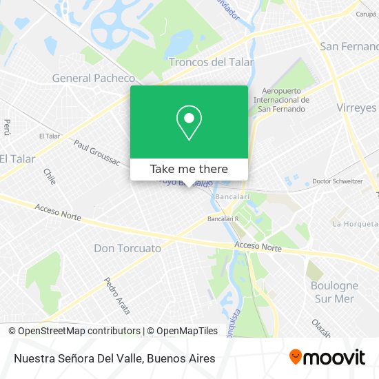 Mapa de Nuestra Señora Del Valle