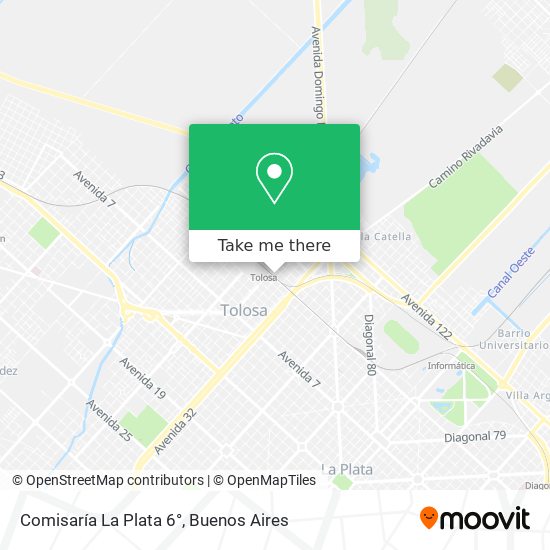 Comisaría La Plata 6° map