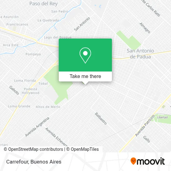 Carrefour map