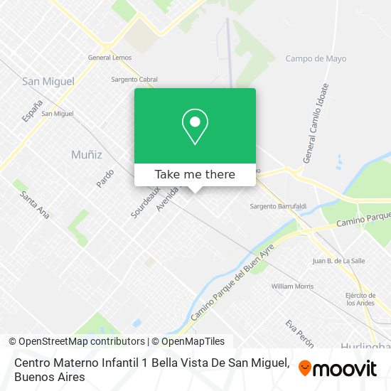 Centro Materno Infantil 1 Bella Vista De San Miguel map