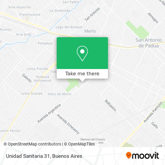 Mapa de Unidad Sanitaria 31