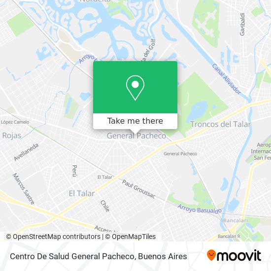 Mapa de Centro De Salud General Pacheco
