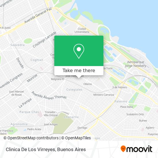 Clinica De Los Virreyes map