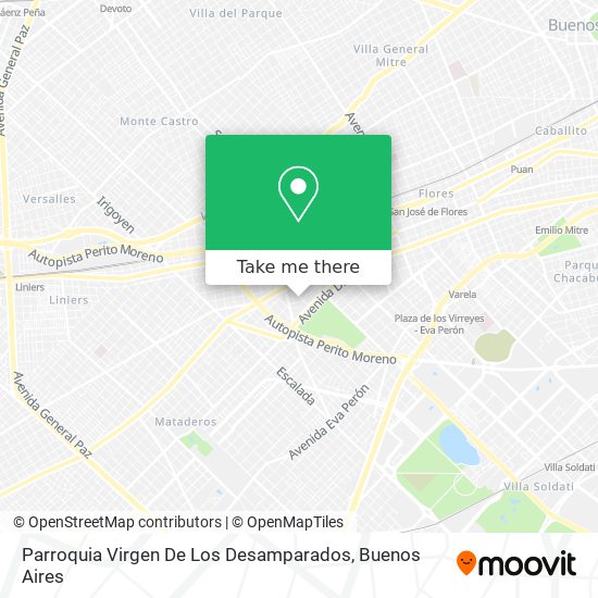 Mapa de Parroquia Virgen De Los Desamparados