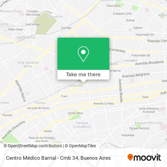 Mapa de Centro Médico Barrial - Cmb 34