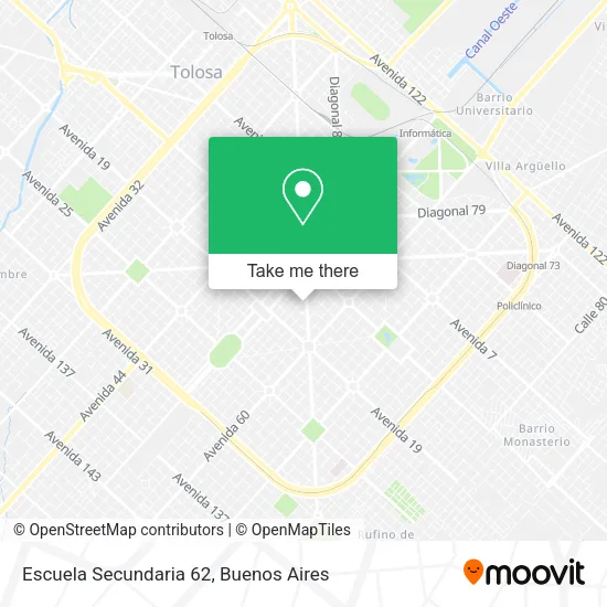 Escuela Secundaria 62 map