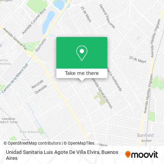 Mapa de Unidad Sanitaria Luis Agote De Villa Elvira