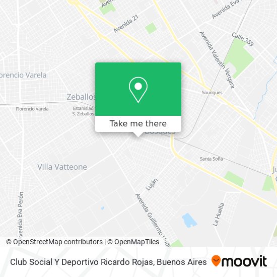 Club Social Y Deportivo Ricardo Rojas map