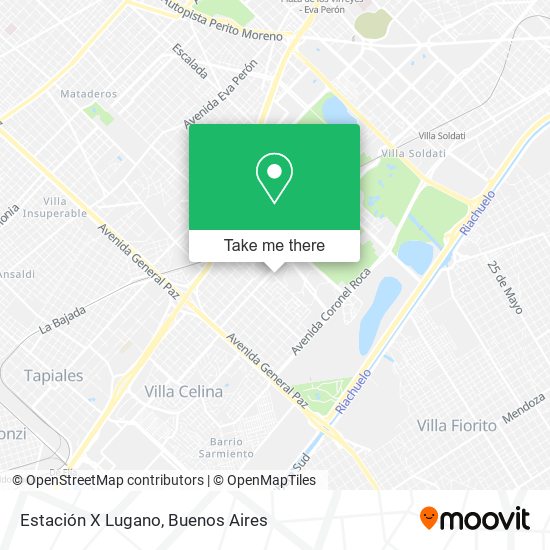 Estación X Lugano map