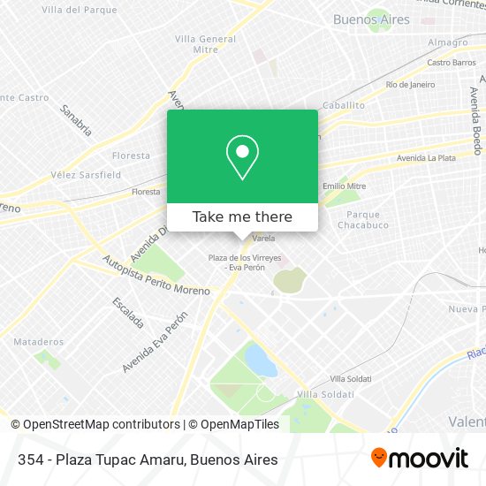 Mapa de 354 - Plaza Tupac Amaru