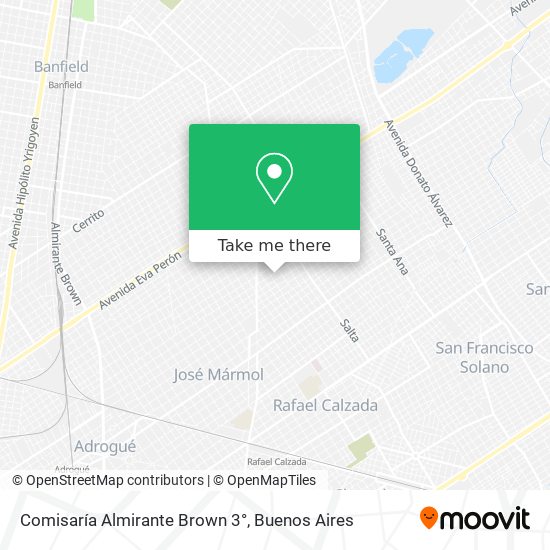 Comisaría Almirante Brown 3° map