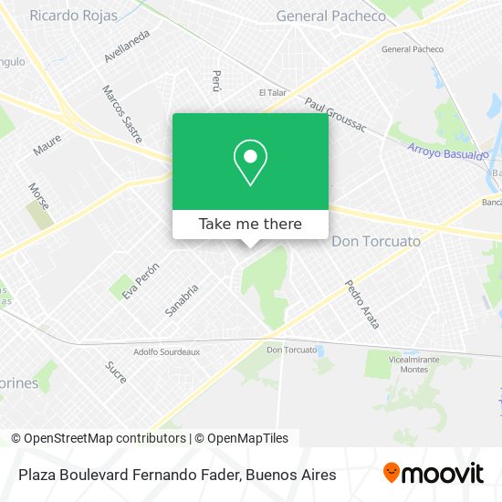 Plaza Boulevard Fernando Fader map