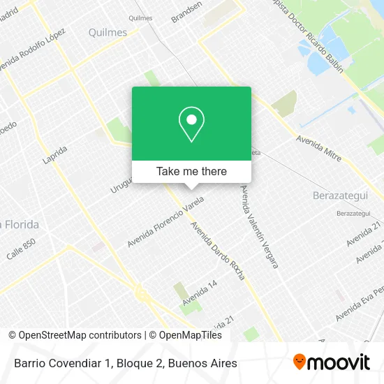 Mapa de Barrio Covendiar 1, Bloque 2