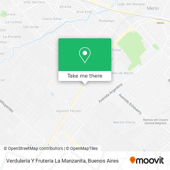 Verdulería Y Frutería La Manzanita map