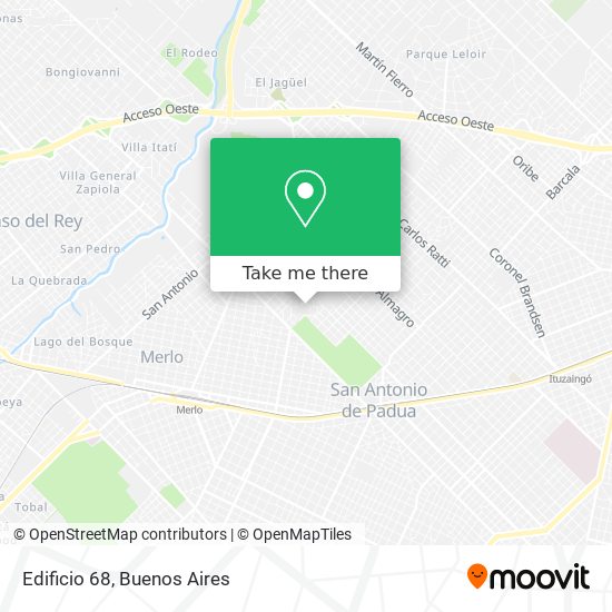 Edificio 68 map