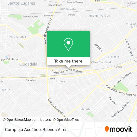 Complejo Acuático map