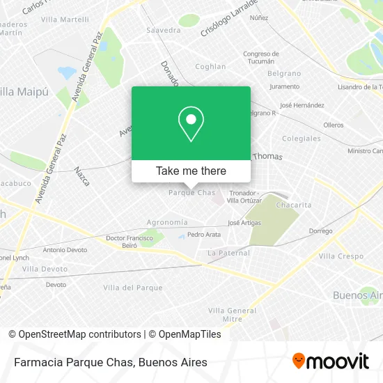 Farmacia Parque Chas map