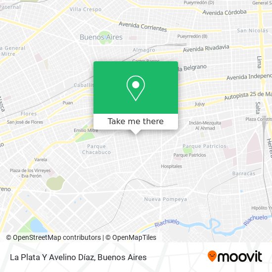 La Plata Y Avelino Díaz map