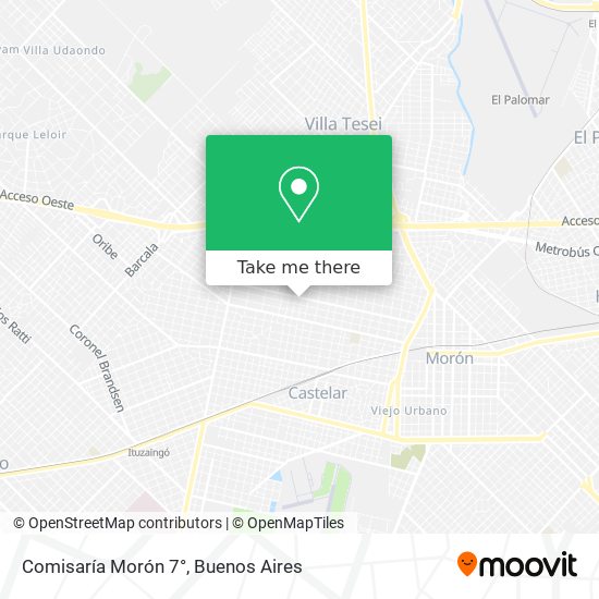 Mapa de Comisaría Morón 7°