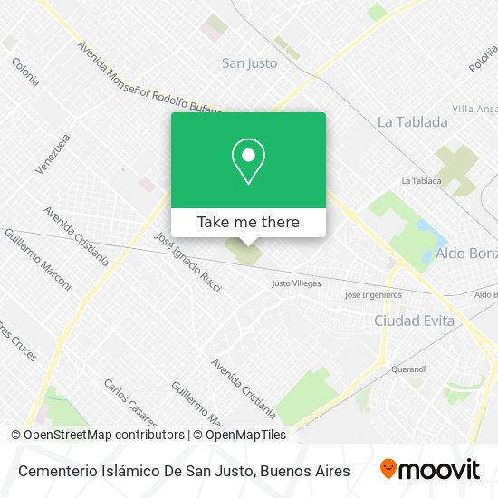 Cementerio Islámico De San Justo map