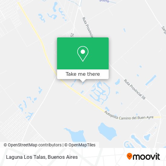 Mapa de Laguna Los Talas