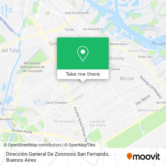 Direcciòn General De Zoonosis San Fernando map