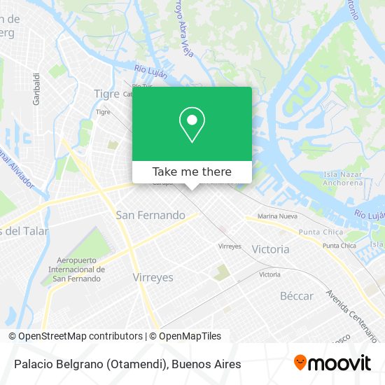 Mapa de Palacio Belgrano (Otamendi)